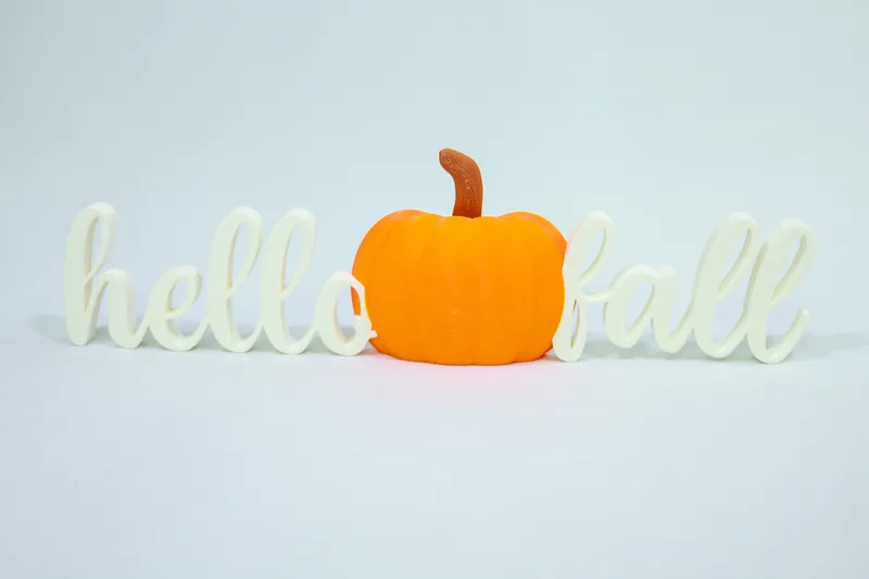 Hello Fall Pumpkin Sign