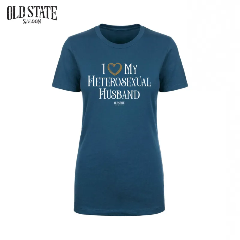I Love My Heterosexual Husband Tee - Womens