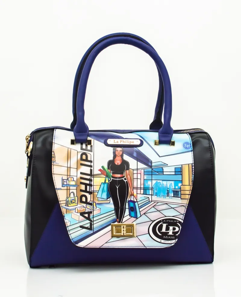 Product photography of a designer handbag