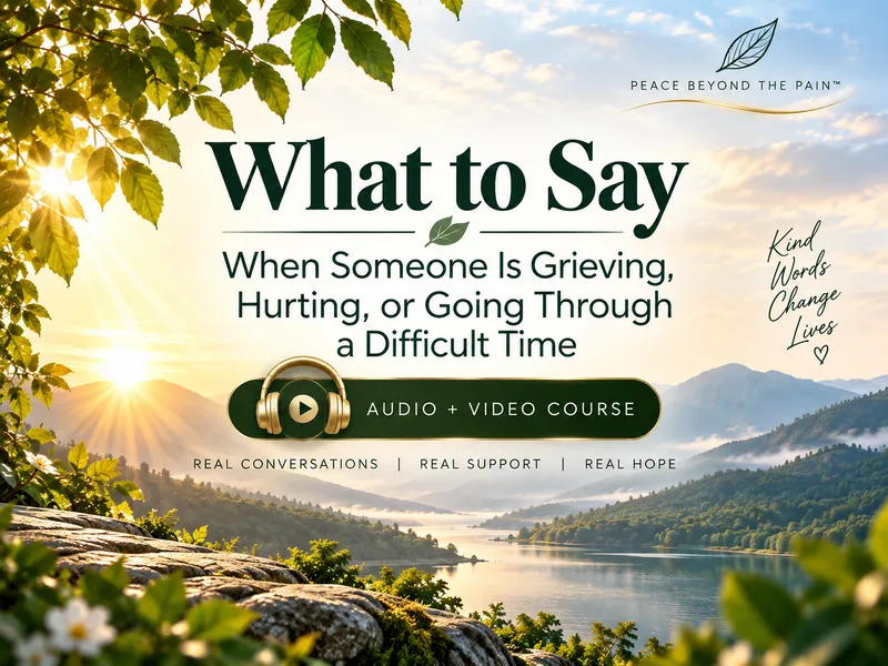 Compassionate Conversations: What to Say When Someone Is Grieving, Hurting, or Going Through Difficult Times