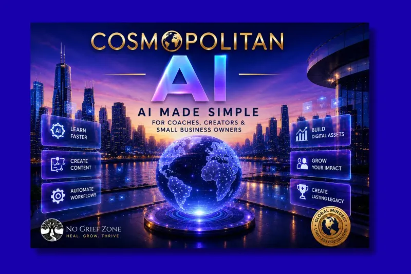 Cosmopolitan AI™  AI Made Simple for Coaches, Creators & Small Business Owners