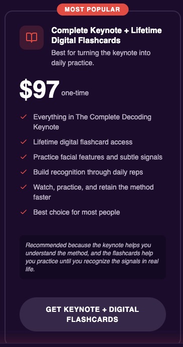 $97 Decoding Keynote+ Lifetime Digital Flashcards