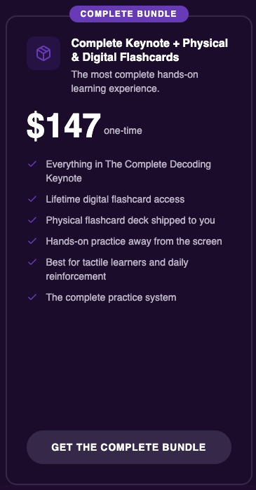 $147 Decoding Keynote+ Physical & Digital Flashcards