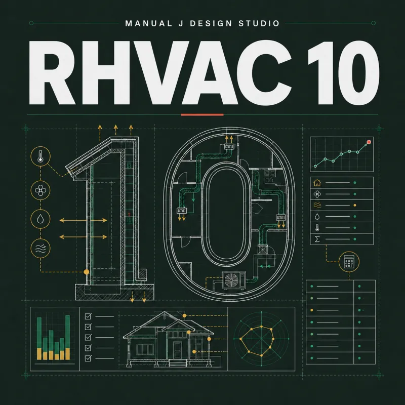RHVAC 10 by Elite Software (Manual J Combo with Drawing Board and Manual D Ductsize)