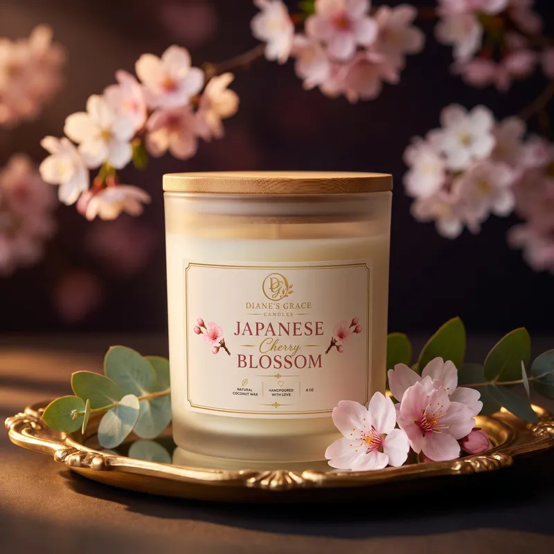 Japanese Cherry Blossom Candle | 8 oz — Diane's Grace Candles