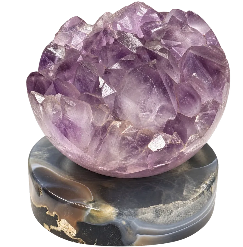 Amethyst and Agate Flower