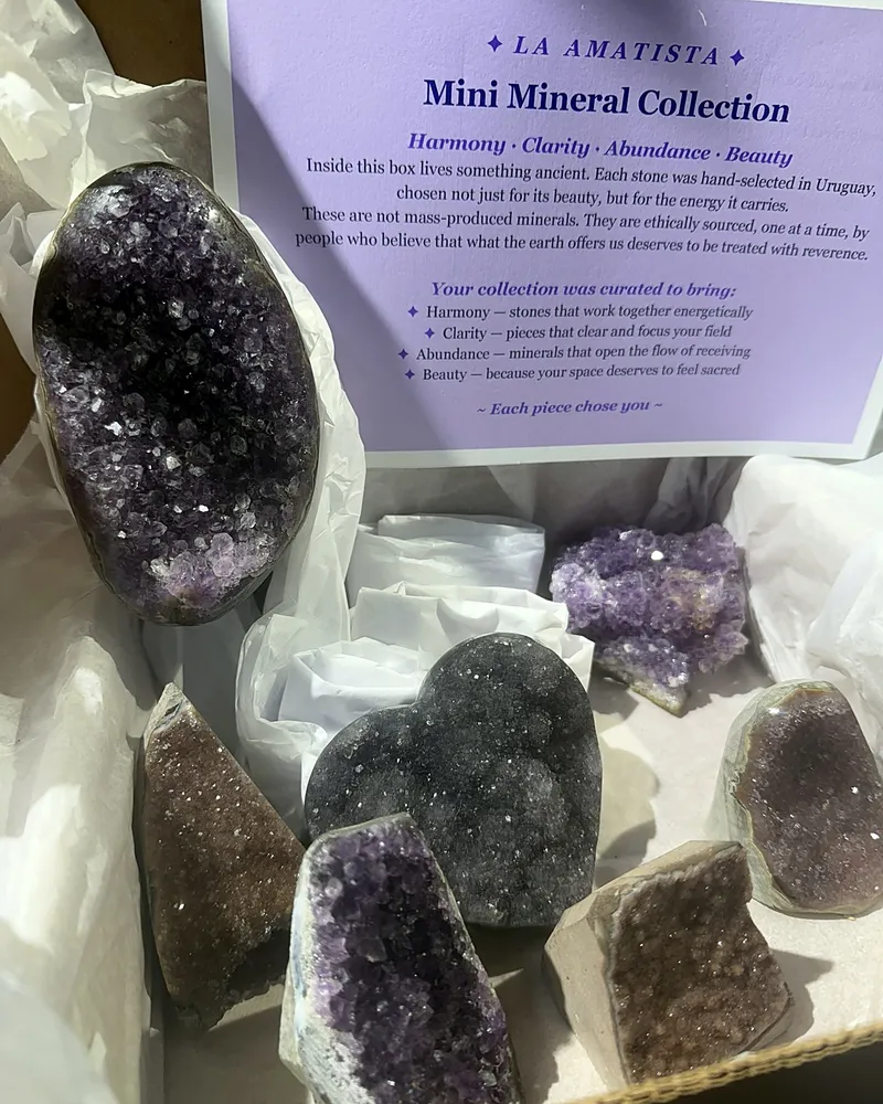 Mini Mineral Collection, 5–7 Intuitively Chosen Uruguayan Amethyst Pieces