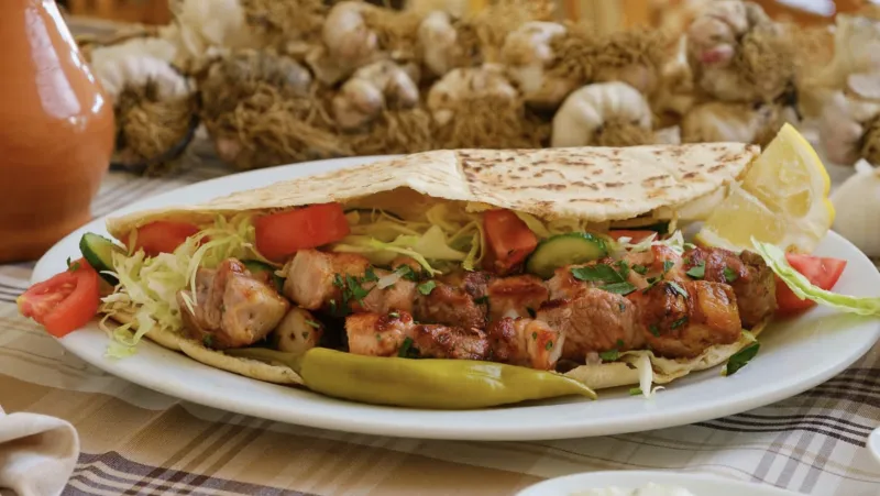 Chicken souvlaki