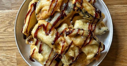 Aubergine tempura (4 pieces)