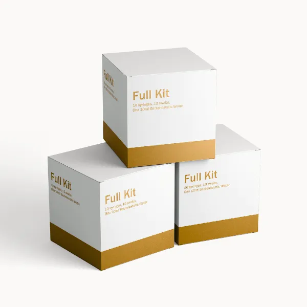 Full Kit (10 syringes, 10 swabs, One 10ml Bacteriostatic Water)