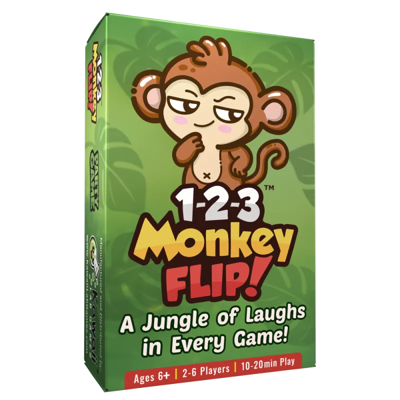 1-2-3 Monkey Flip! - Slap Party Card Game
