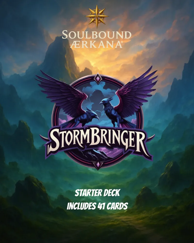 Soulbound Ærkana® - Sturmbringer Starter Set - komplett spielbereit. Keine Booster nötig. Sofort loslegen.