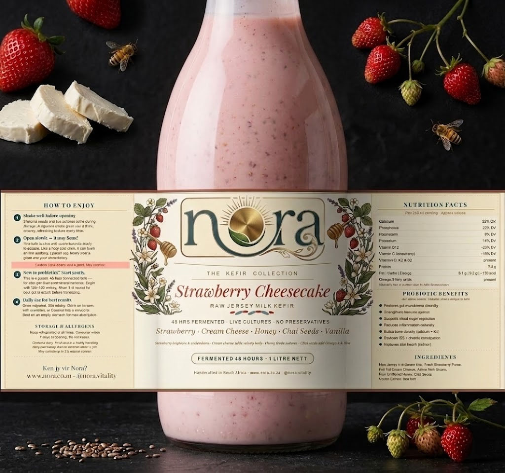 Nora Strawberry Cheesecake Kefir (1L)