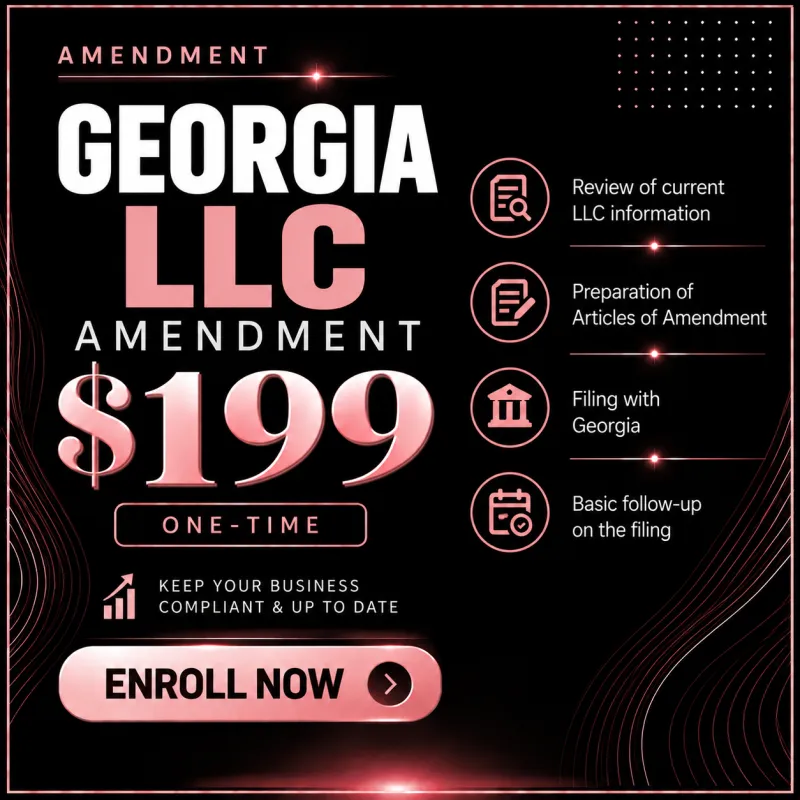 Georgia LLC Amendment