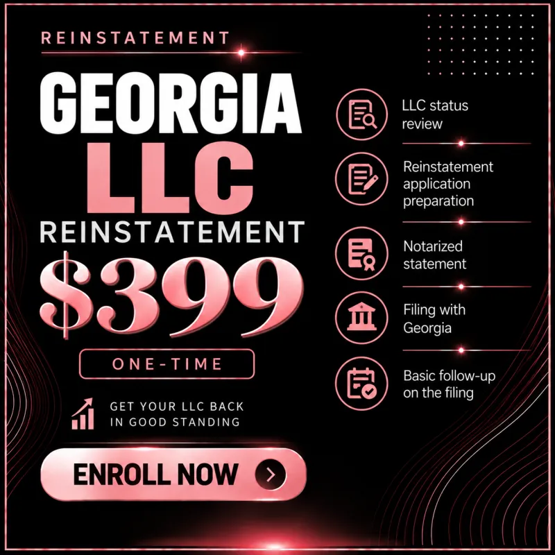Georgia LLC Reinstatement