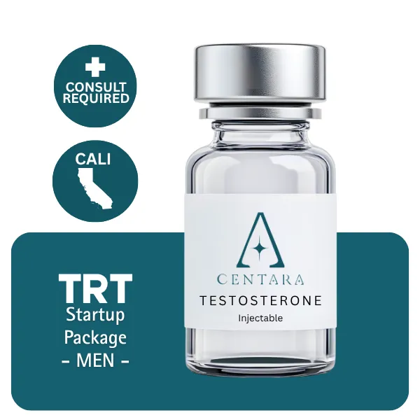 TRT CALI Men's Startup Package 60 days (Consult, Labs, Cypionate 200mg/mL 10mL + Anastrozole 24×1mg)