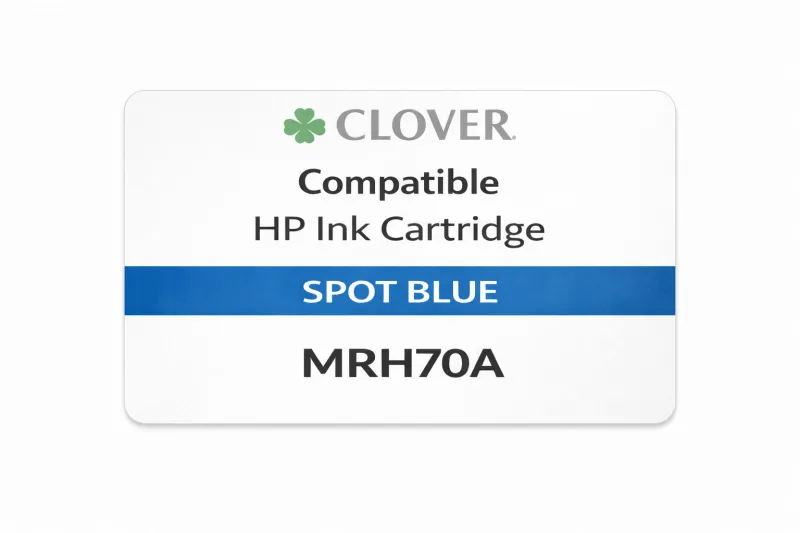 Clover Compatible HP Ink Cartridge - Spot Blue - MRH70A