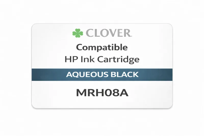Clover Compatible HP Ink Cartridge - Aqueous Black - MRH08A