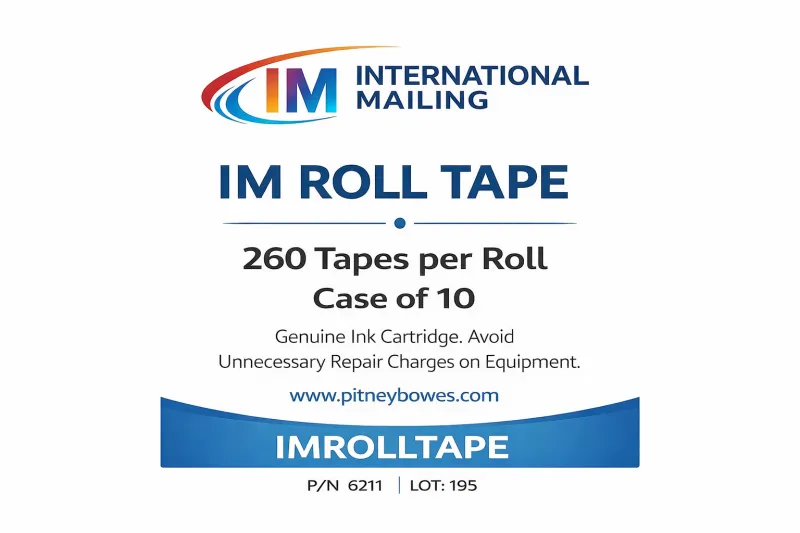 IM Roll Tape - 260 Tapes per Roll - Case of 10 - IMROLLTAPE