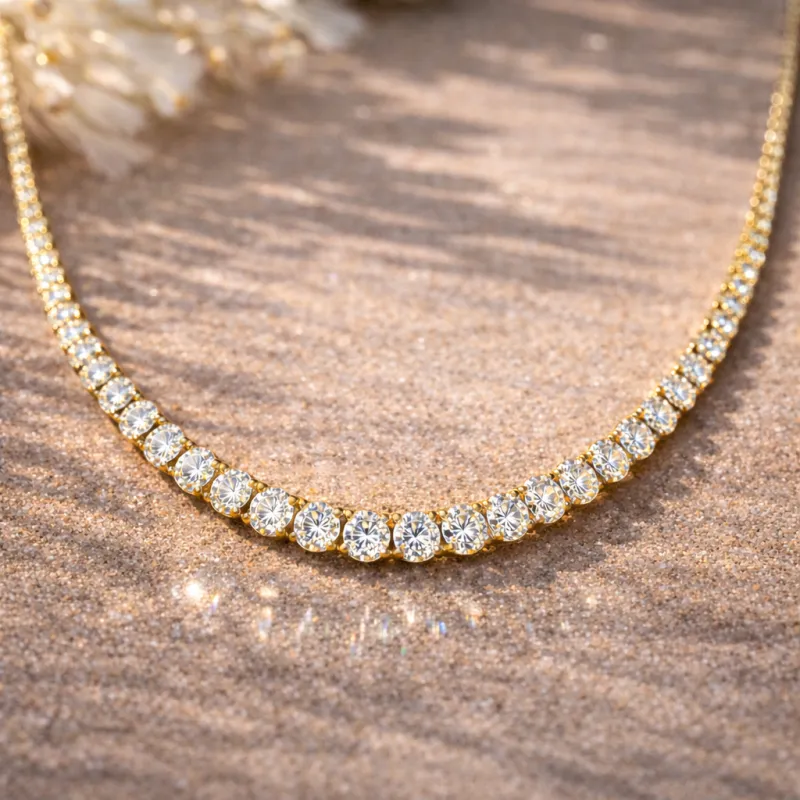 Riviera Diamond Necklace (Yellow Gold)