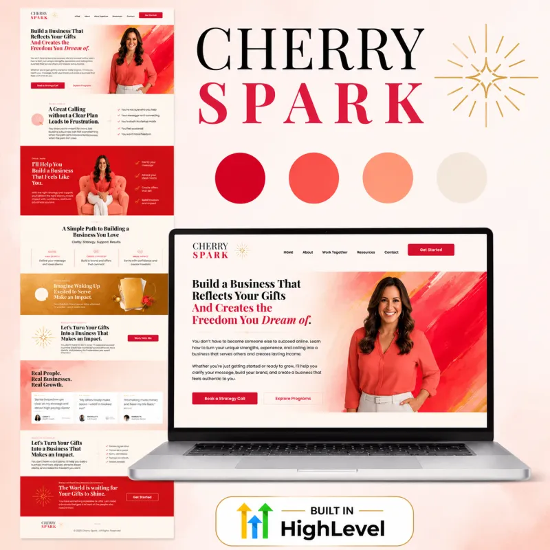 Cherry Spark™  7-Page Website System