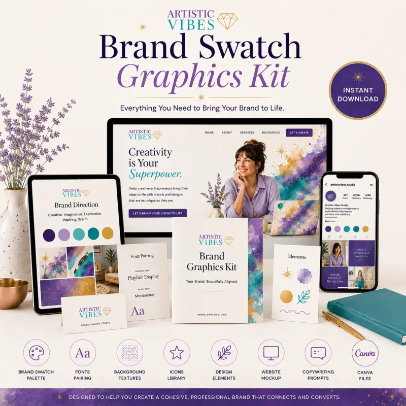 Artistic Vibes Brand Graphics Kit