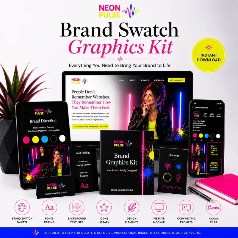 Neon Pulse Brand Graphics Kit