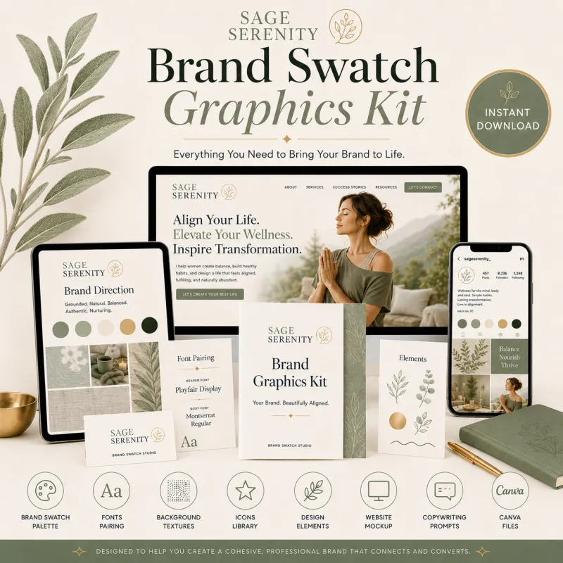 Sage Serenity Brand Graphics Kit