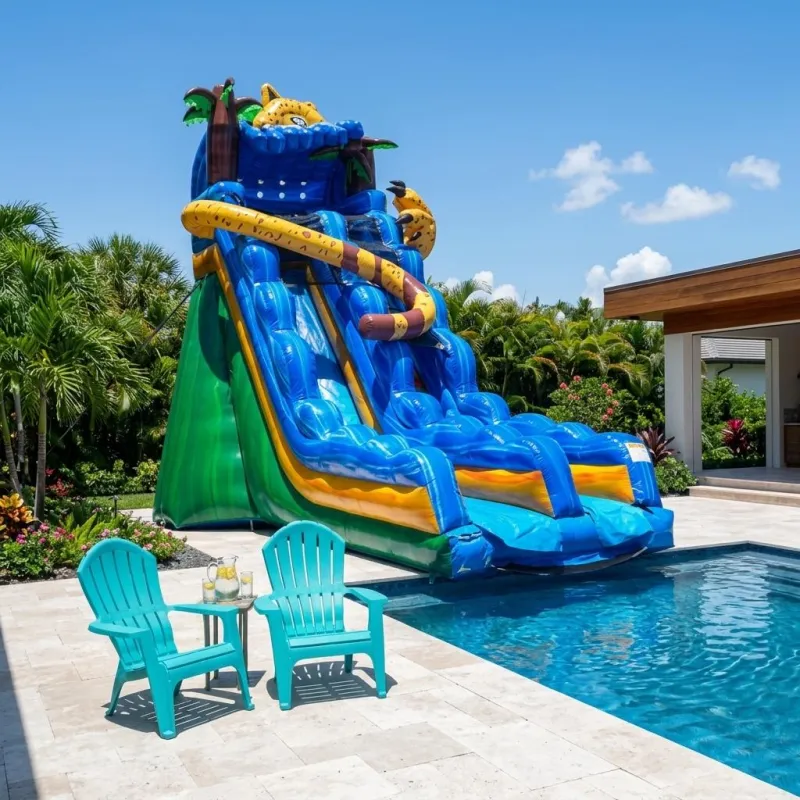 Water Slide Single Line 26ft - CALI PALMS 