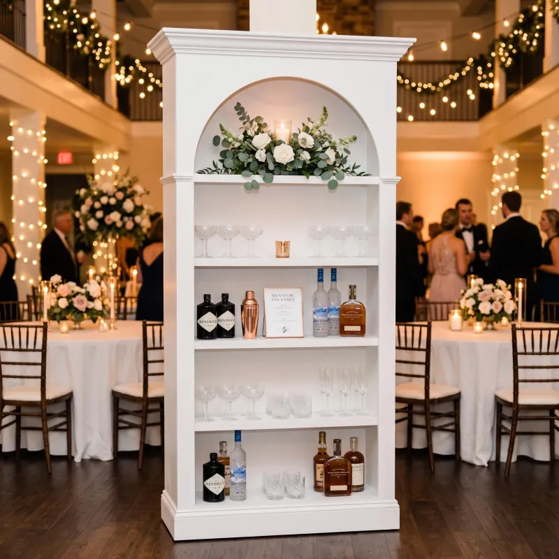 Colonial white Bar Back 4 ft 