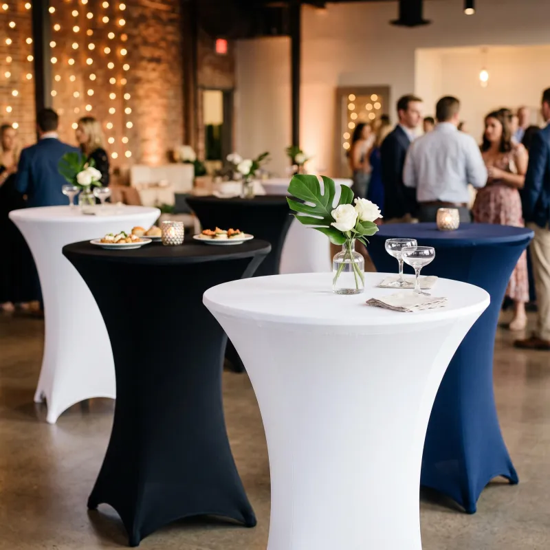 Coctail Tables linen cloth spandex