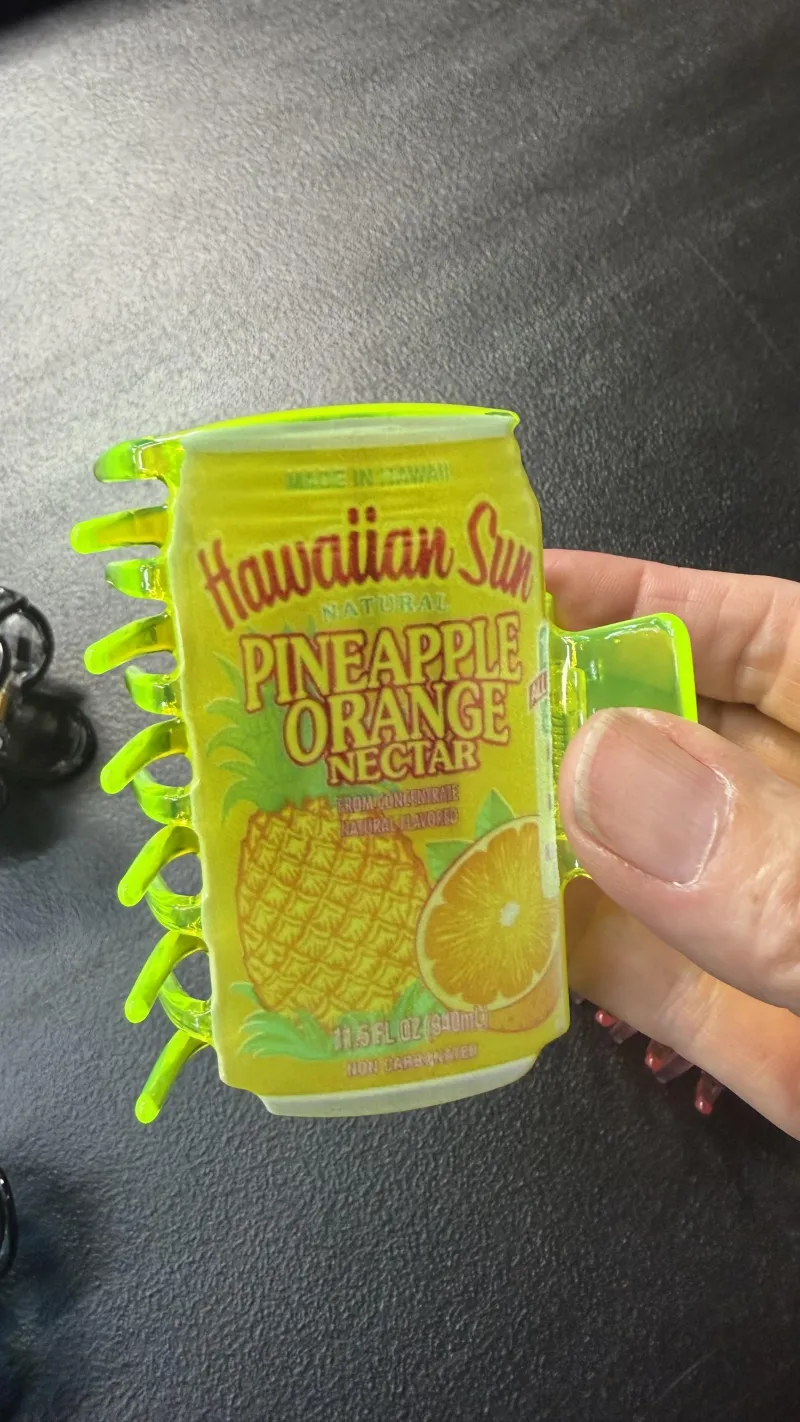 Hawaiian Sun Claw Clip - Yellow Pineapple