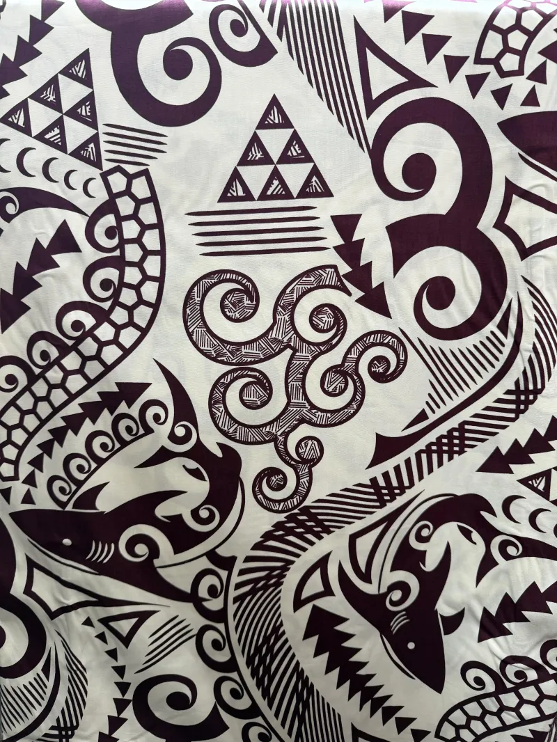 Tribal Wave, black/white