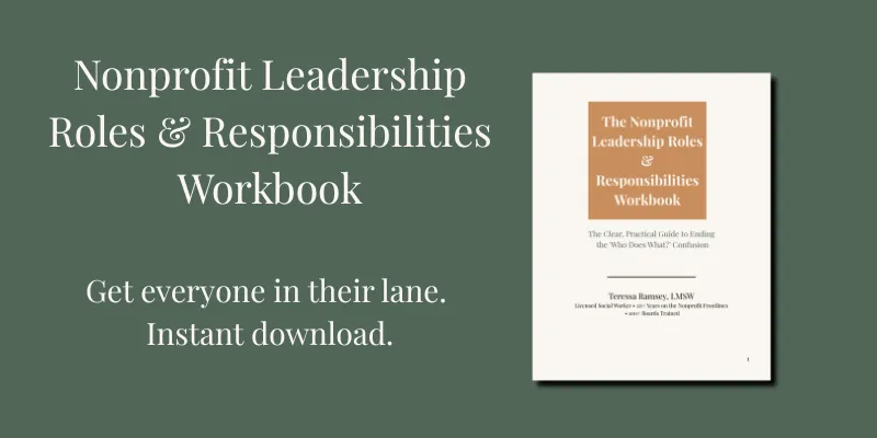 Nonprofit Leadership Roles & Responsibilities Workbook