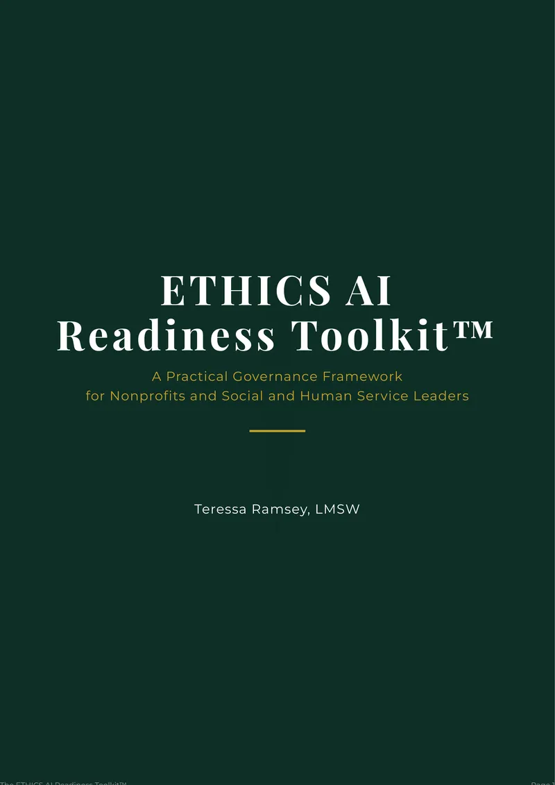 The ETHICS AI Readiness Toolkit