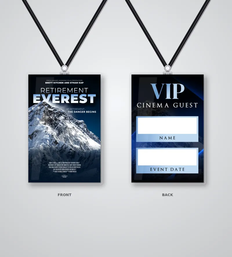 Retirement Everest Lanyards, Holders, Envelopes and Printed Cards KIT