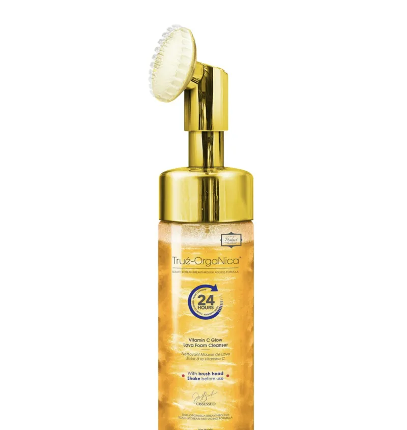 True Organica LAVA Foam Cleanser (Vitamin C, Ruby Pom, HA + Peptide complex)