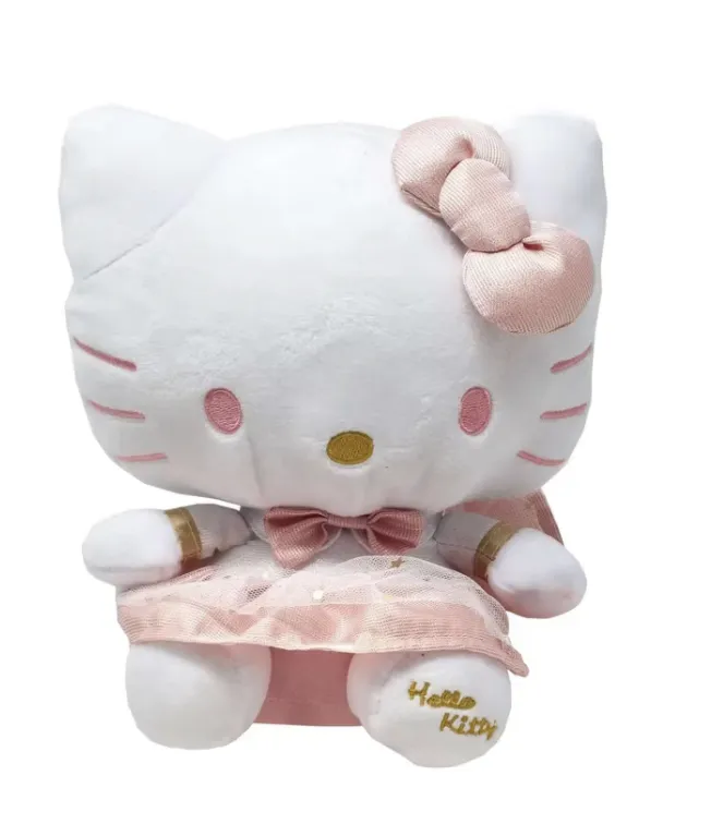 Fiesta Hello Kitty White & Pink Dress 9.5" Plush 