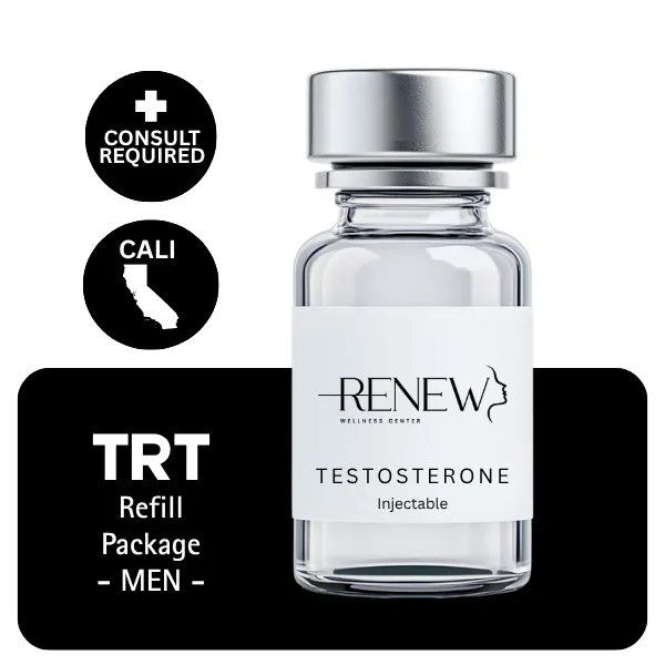 TRT CALI  Men's Refill Package 60 days (Cypionate 200mg/mL 10mL + Anastrozole 24×1mg)