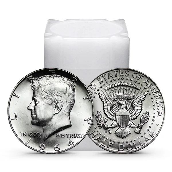 1964 Kennedy 10-Coin Roll Gem BU