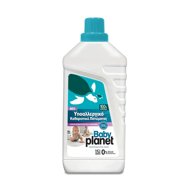 HIPOALERGICZNY PŁYN DO MYCIA PODŁÓG I WSZYSTKICH POWIERZCHNI BABY PLANET BABY POWDER 1000 ml