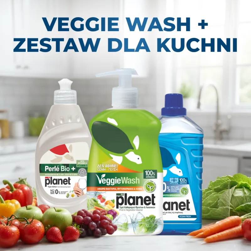 Veggie Wash + Zestaw do Kuchni | My Planet – Oferta Specialna
