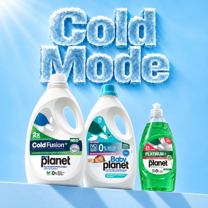 COLD MODE + Efektywny Zestaw do Zmywania i Prania My Planet