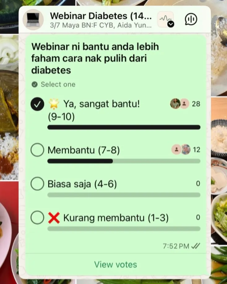 Maklum balas peserta webinar
