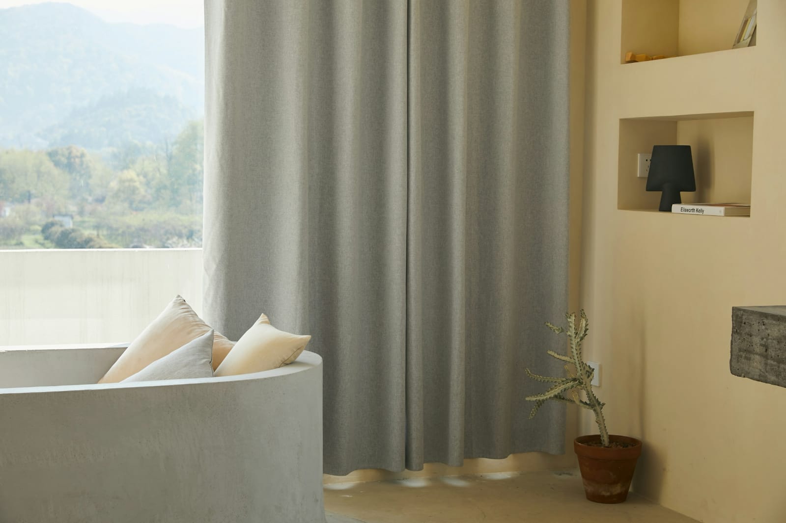 Blackout Curtain - Stone Grey