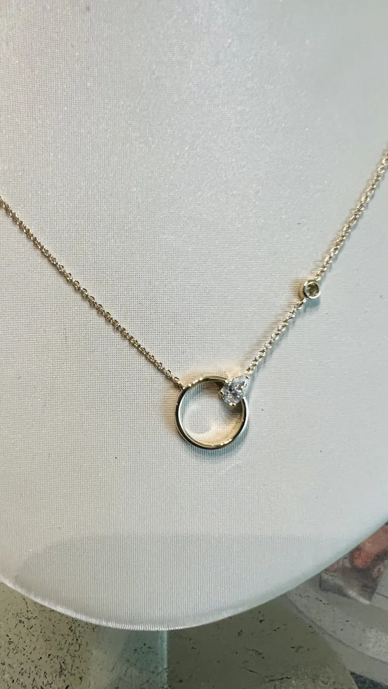 Diamond Circle of Love Necklace 