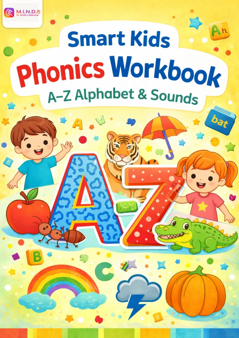 Fun Phonics Activity Book: Learn Letters, Sounds & Words (A–Z) | Printable PDF Worksheets