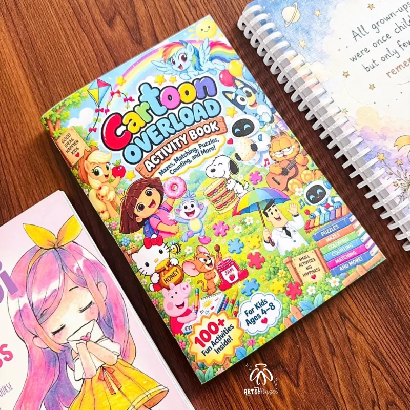 Cartoon Overload Activity Book