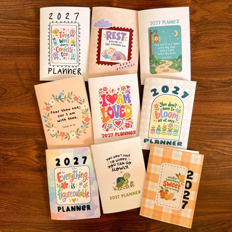 2027 Pocket Planner Bundle | 100 Cover Designs + 32-Page Inserts