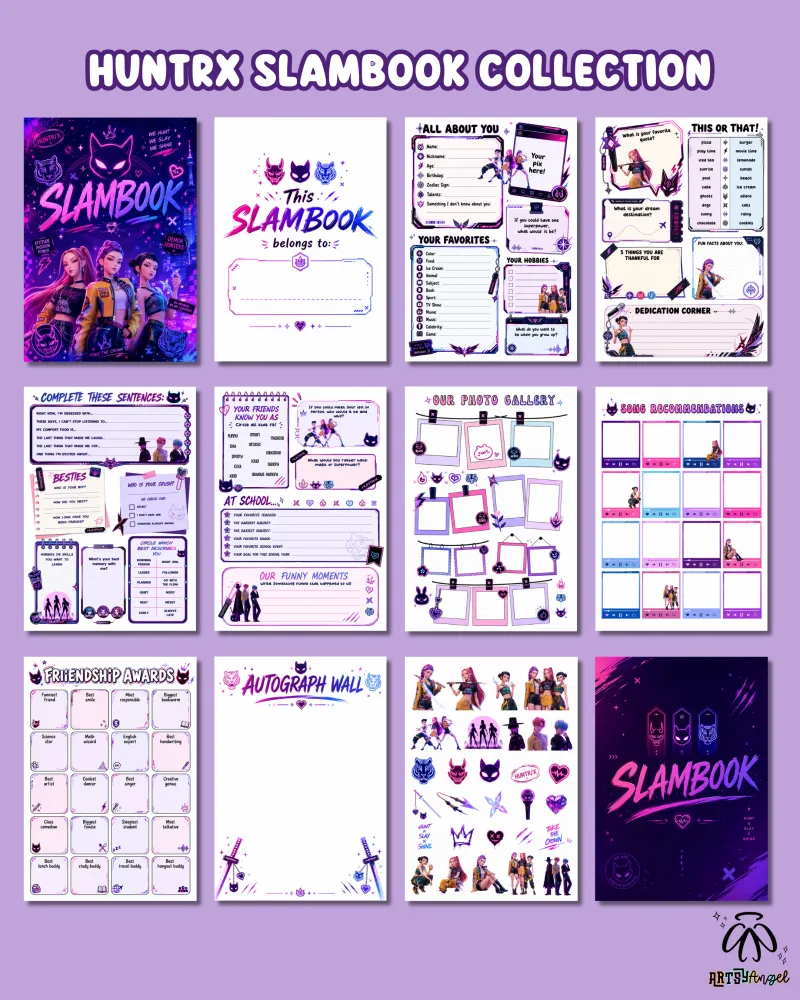 Kpop Demon Hunters Slambook Collection